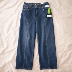 Marc New York Jeans Women 14 High Rise Wide Leg Dark Wash NWT Trendy